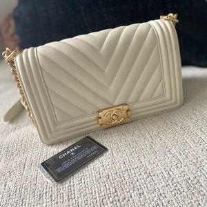Chanel Boy Bag in Cream